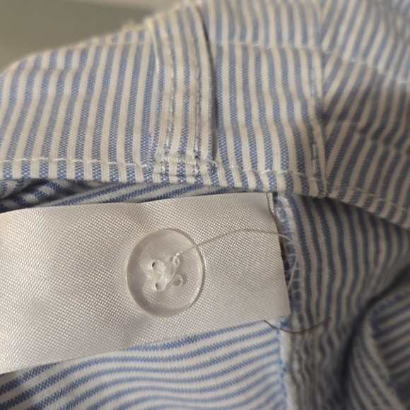 H&M ▪︎ Women's Mattress Ticking Blue & White Stripe Pants, Size 10, NWT - Picture 8 of 11